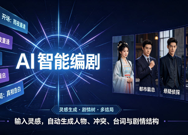 AI 智能编剧引擎示意
