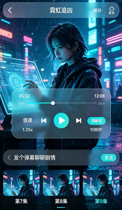 黄果短剧播放界面